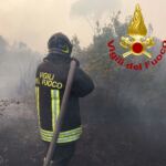 pompieri vigili del fuoco incendio castelfusano