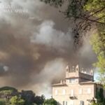 Incendio pineta Castelfusano 2