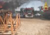 Incendio cantiere navale via delle Orcadi