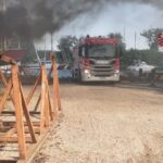 Incendio cantiere navale via delle Orcadi